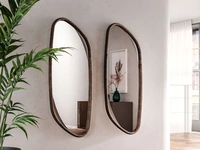 Specchio con cornice in legno Monza di Ozzio