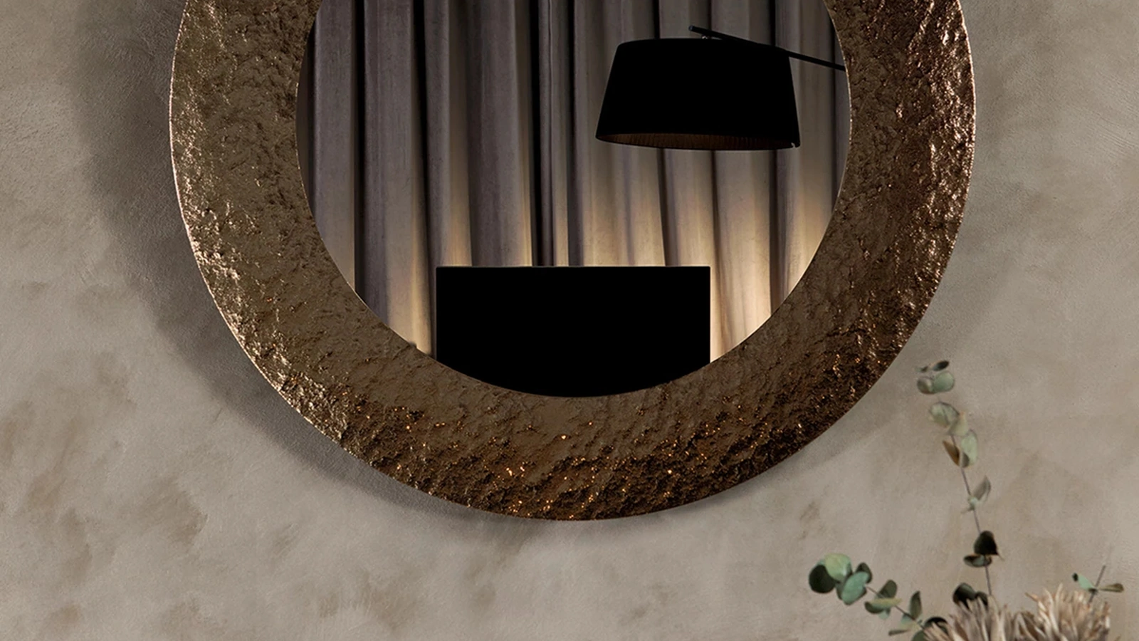 Specchio rotondo Opal di Tonin Casa