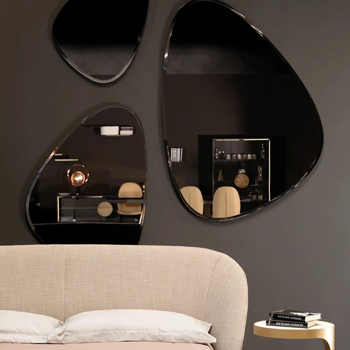 Specchio Stone Élite con bisellatura perimetrale di Tonin Casa