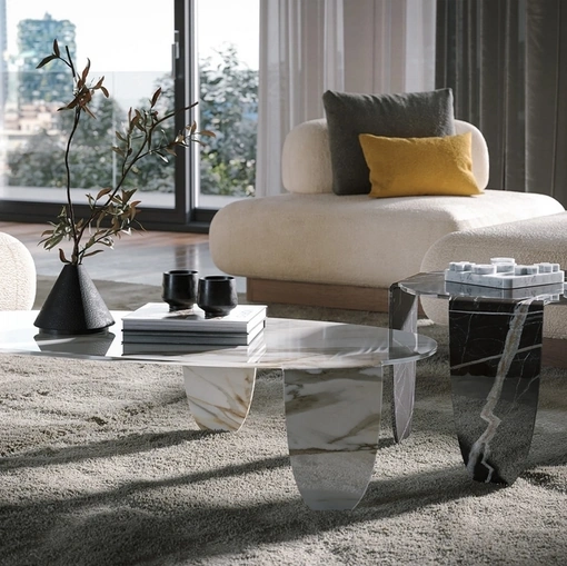 Tavolino Arturo Artistic Glass di Tonin Casa