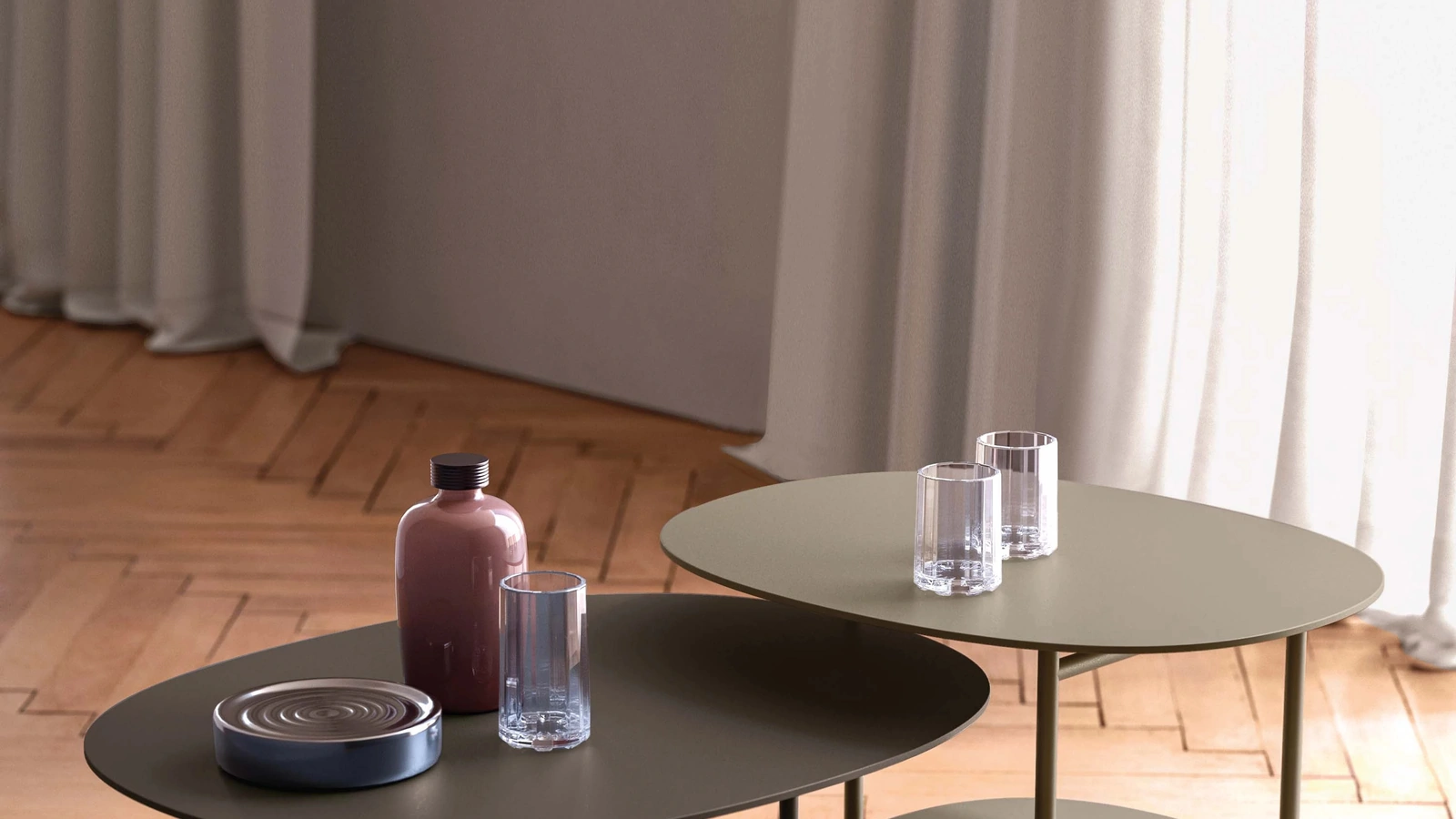 Tavolino in metallo Oasi di Tonin Casa