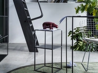 Tavolino Side in metallo di Adriani e Rossi