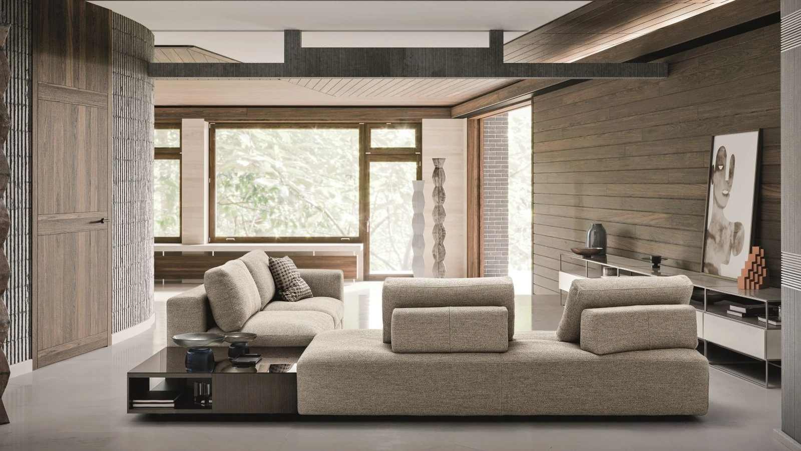 Tavolino Union/Urban con top a specchio di Ditre Italia