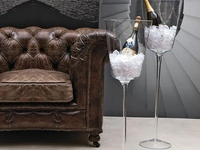 Vaso King in vetro a forma di calice di Adriani e Rossi