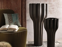 Vaso Line Metallic in ceramica di Adriani e Rossi