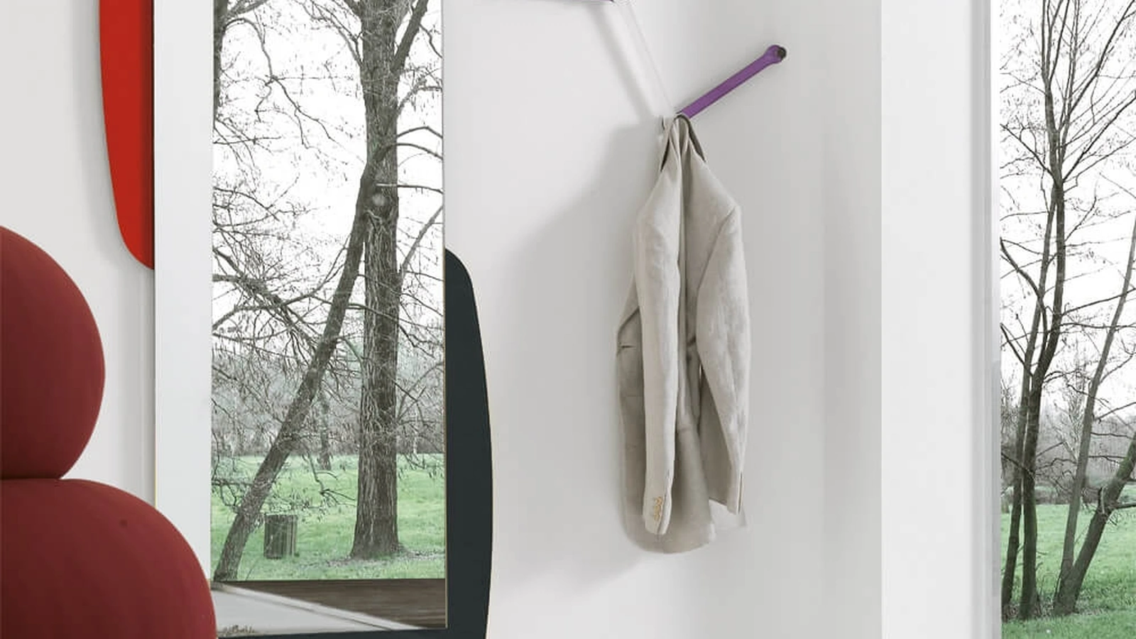 Specchio Visual con cornice in plexiglass di Ponti Terenghi