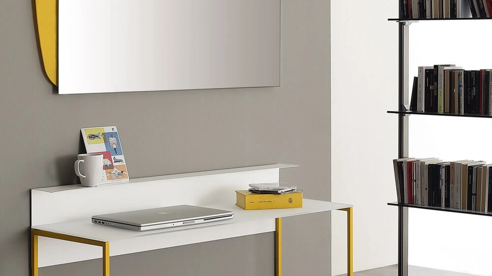 Specchio Visual con cornice in plexiglass di Ponti Terenghi