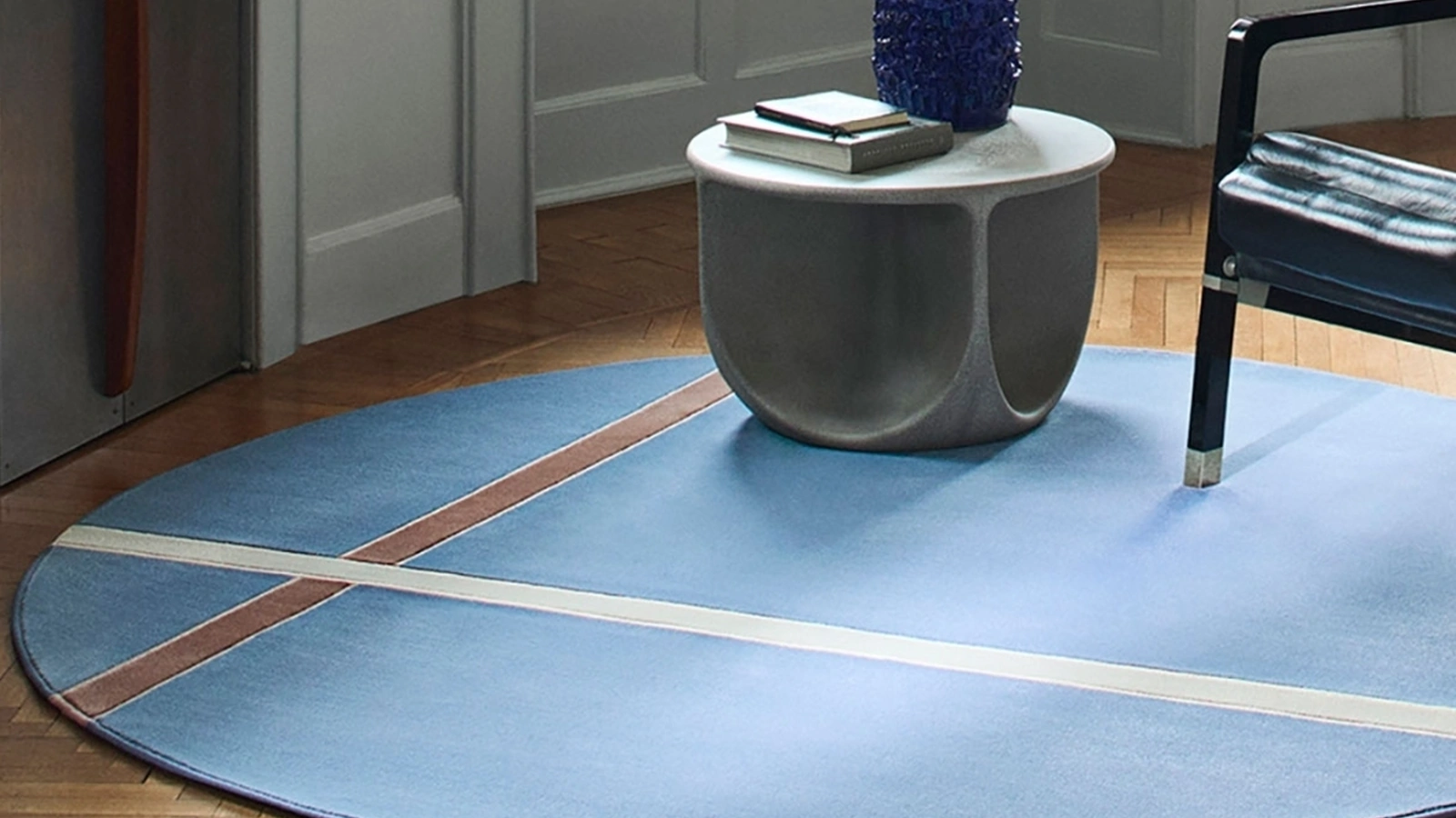 Tappeto rotondo Vortex di Besana Moquette