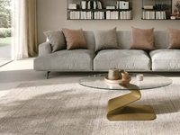 Tavolino Zed con top in vetro di Target Point