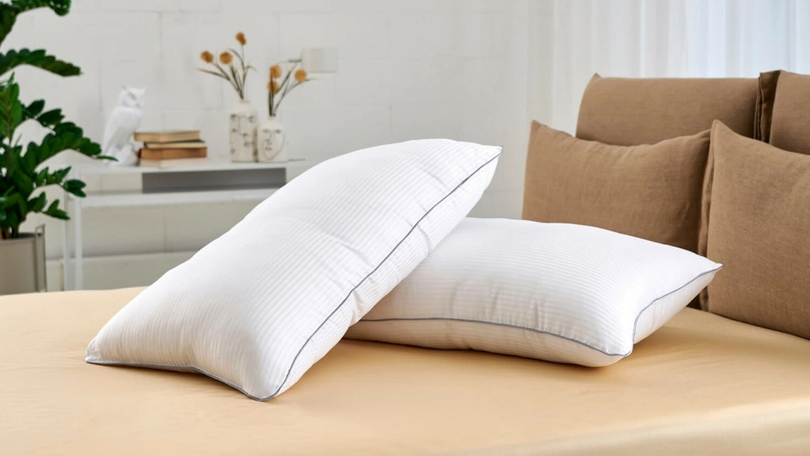 Guanciale Divo imbottito in fibra naturale di Dorelan