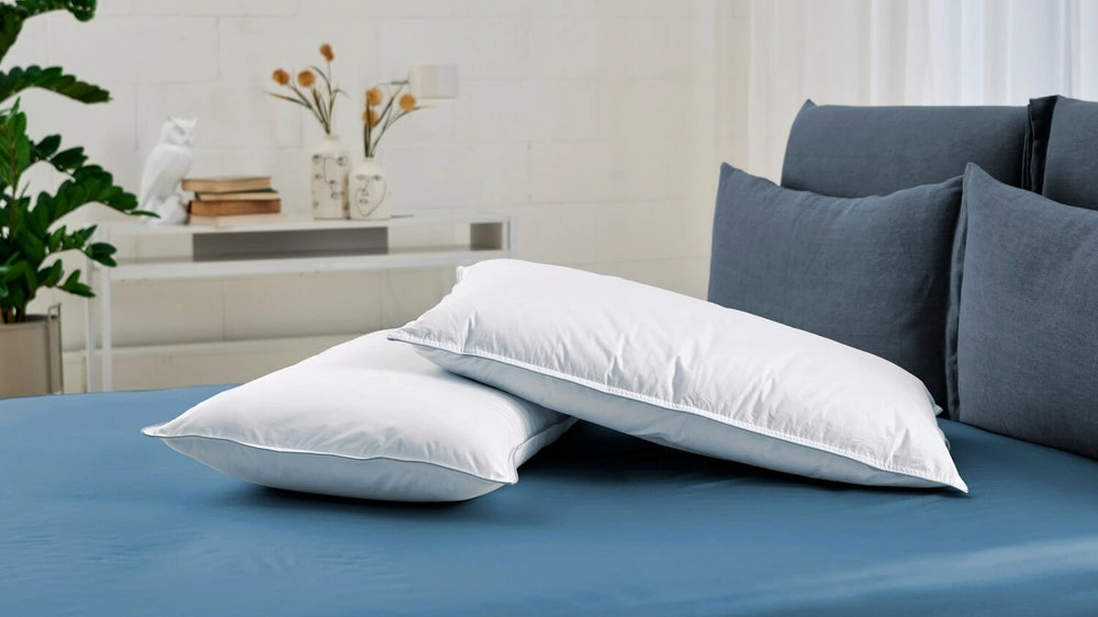 Guanciale in piume Leev di Dorelan