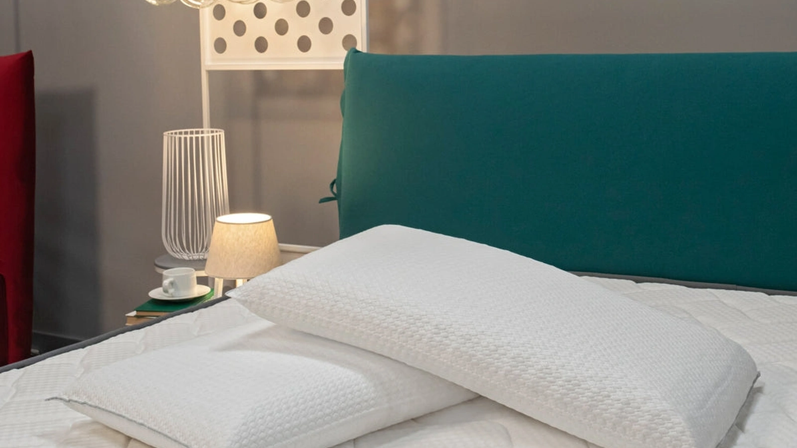 Guanciale Turchese in memory ergonomico traspirante di Dorelan