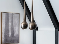 Lampada a sospensione Vanille in ceramica verniciata di Adriani e Rossi