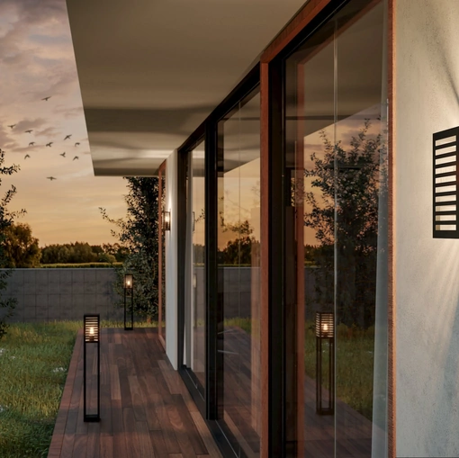 Lampada per esterno in metallo e vetro Alamonte di Eglo