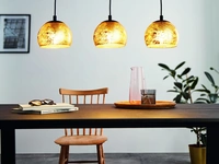 Lampada a sospensione in vetro Albaraccin di Eglo