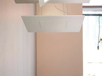 Lampada a sospensione Biquadro in alluminio di Cattaneo