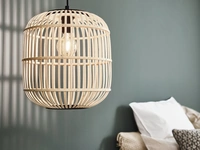 Lampada a sospensione in legno Bordesley di Eglo