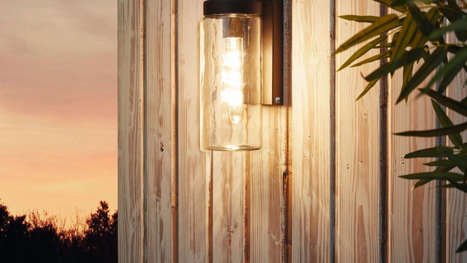 Lampada da esterni Bovolone in vetro e metallo di Eglo