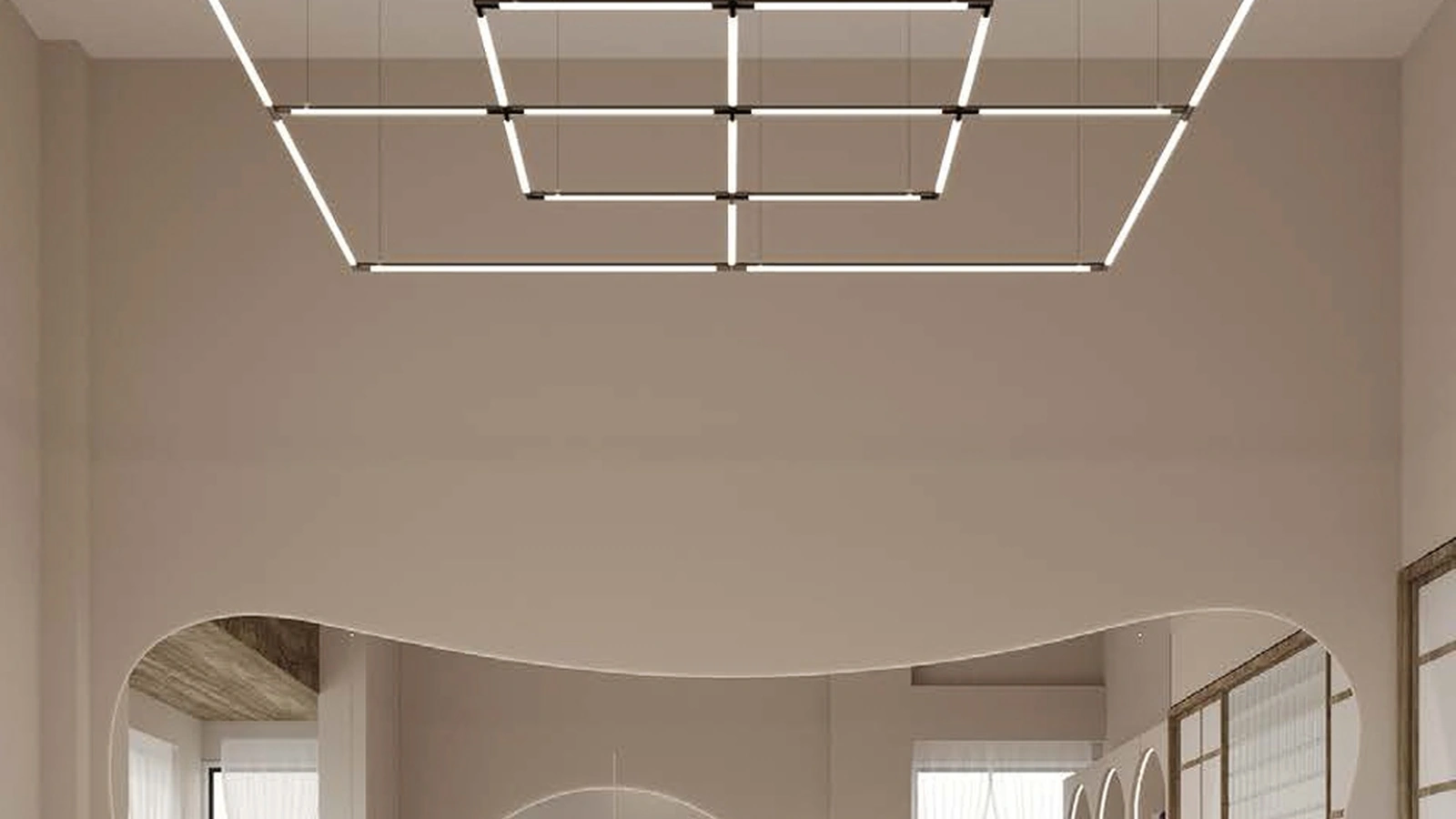 Lampada a sospensione Lucilla in alluminio di Cattaneo