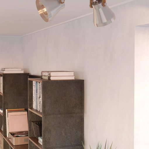 Lampada Cawton Spot in acciaio e legno di Eglo