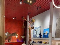 Lampada a sospensione Chiodo Lamp in ceramica smaltata di Adriani e Rossi