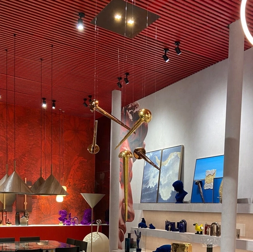 Lampada a sospensione Chiodo Lamp in ceramica smaltata di Adriani e Rossi