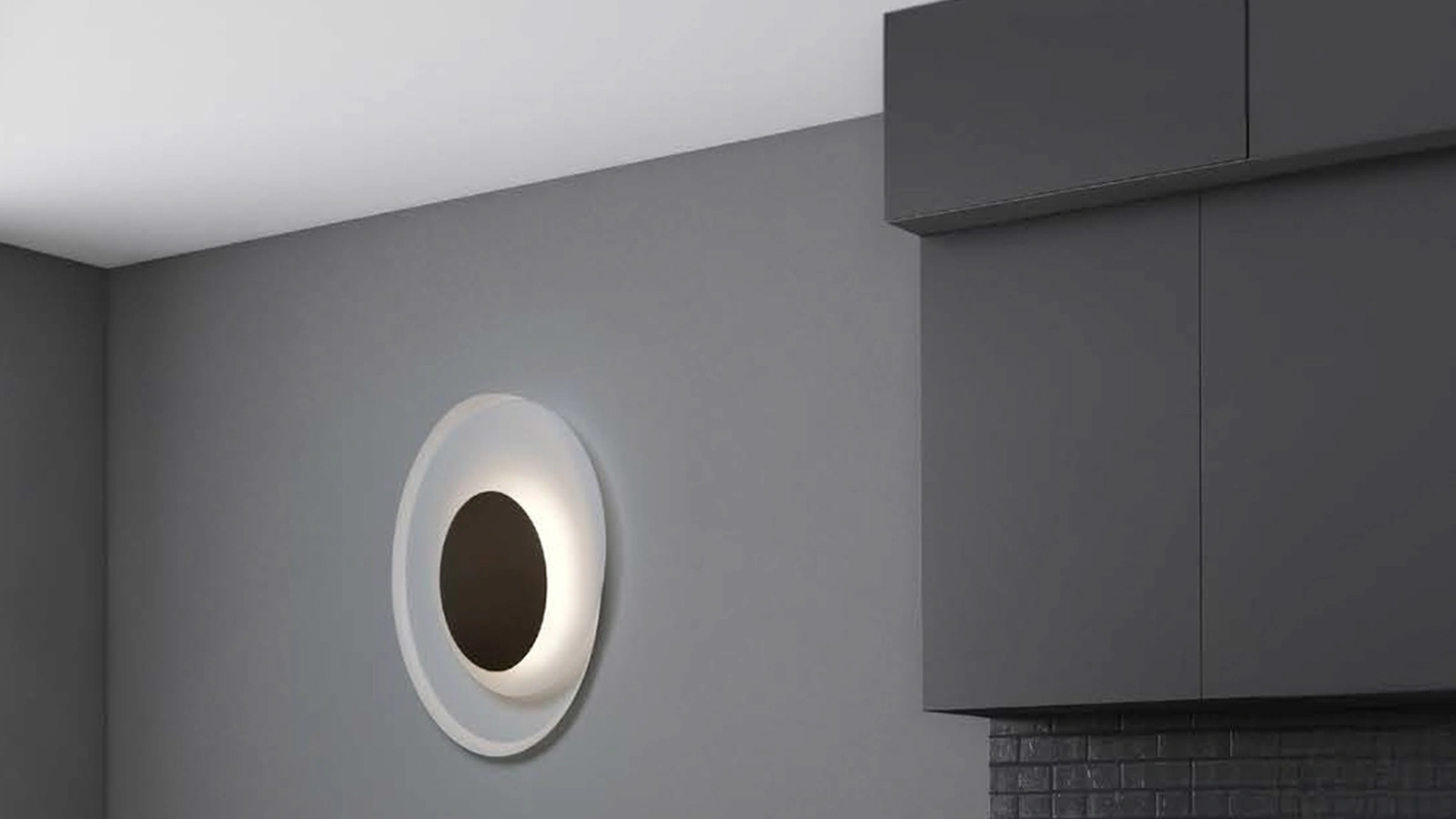 Lampada a soffitto Cleo in metallo curvato di Cattaneo