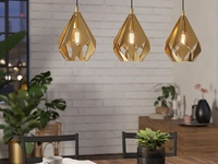 Lampada a sospensione Carlton in acciaio di Eglo