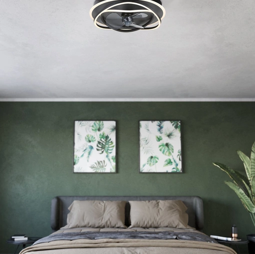 Lampada da soffitto in acrilico con ventilatore Namori di Eglo