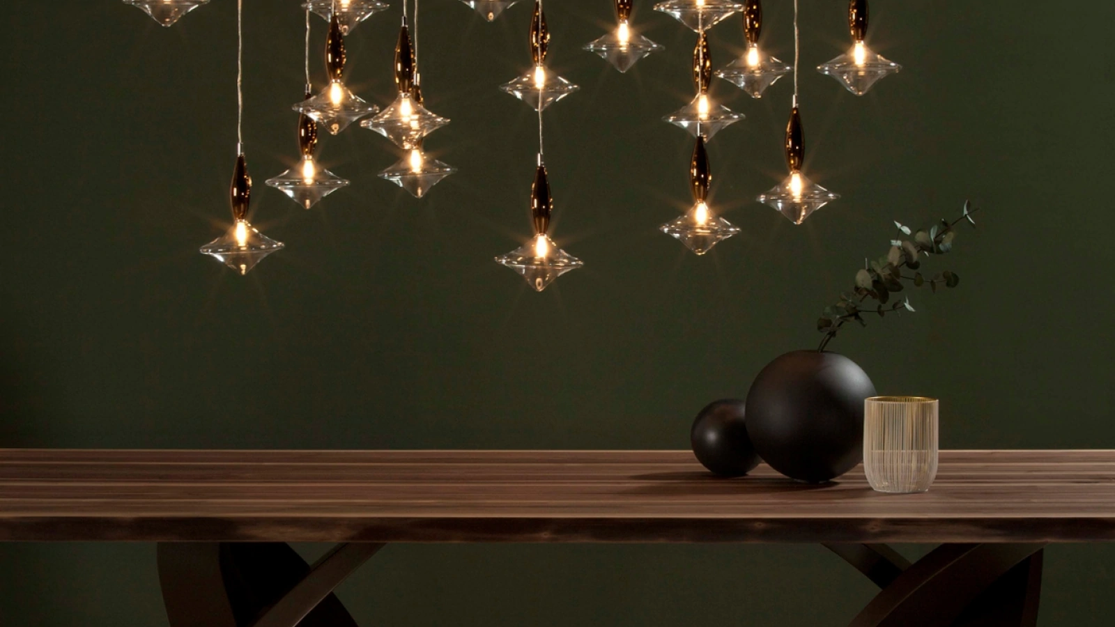 Lampada a sospensione Étoile in vetro di Tonin Casa