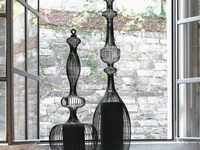 Lampada da tavolo in metallo verniciato nero File Table di Adriani e Rossi