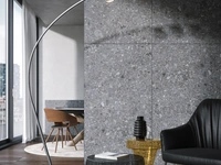 Lampada da terra Iperbolle in metallo e vetro di Tonin Casa