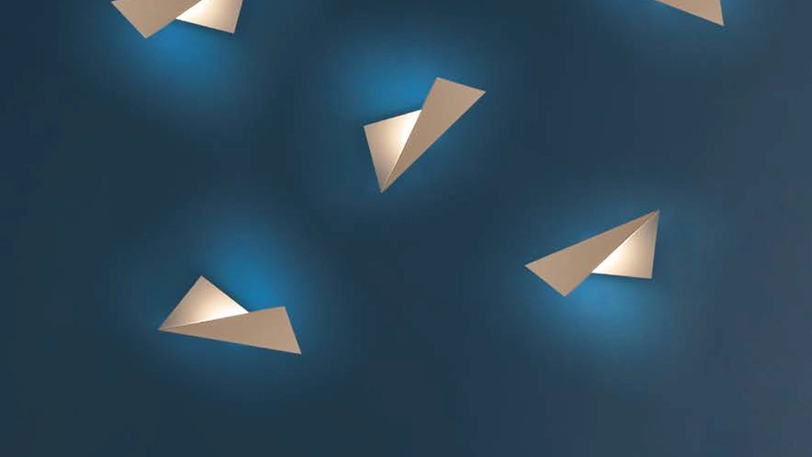 Lampada in sottile lamiera di metallo Kami da parete di Cattaneo