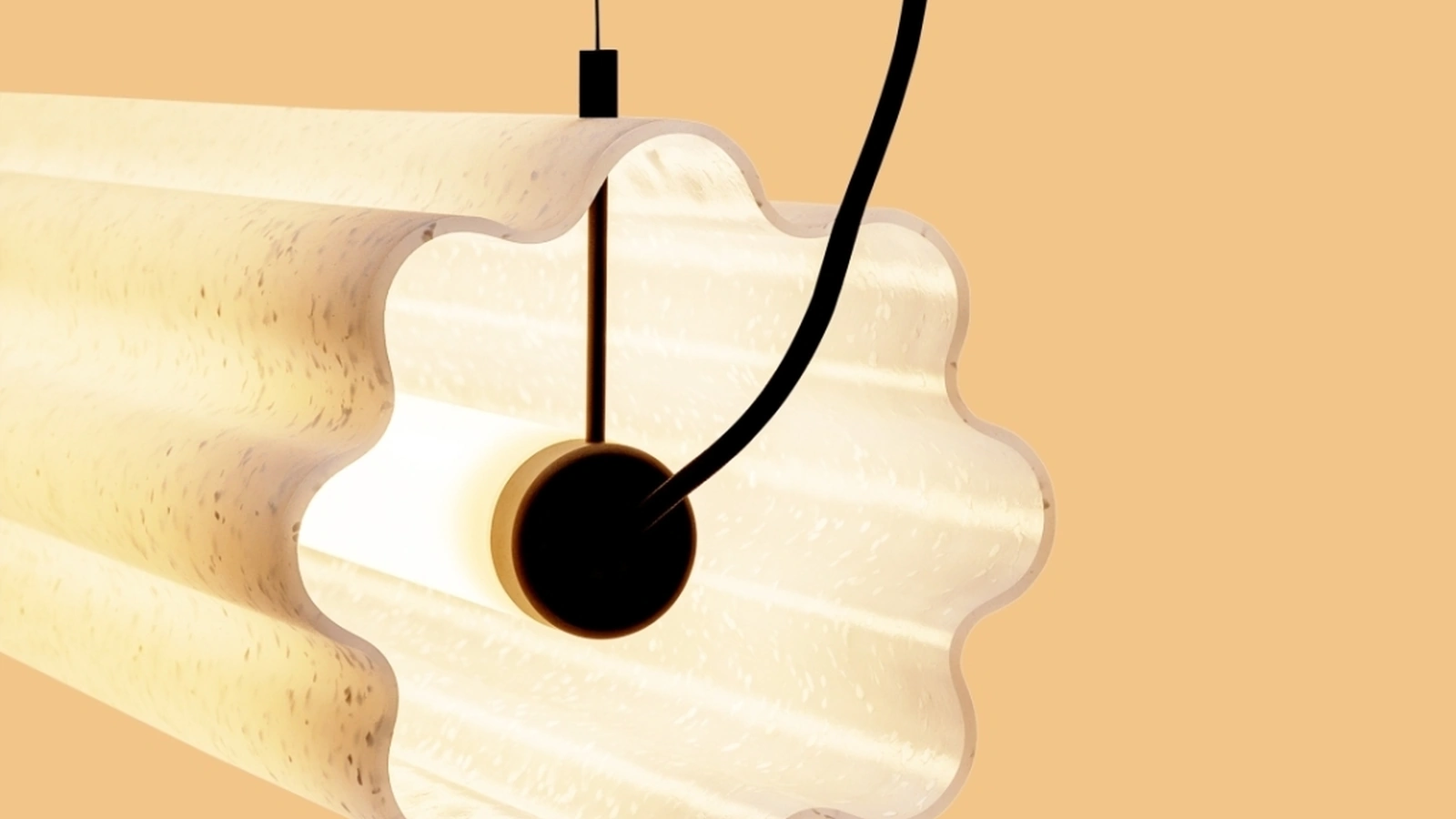 Lampada a sospensione Lucerama in polietilene riciclato di Miniforms