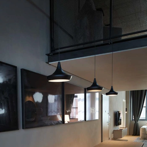 Lampada a sospensione in alluminio verniciato Mini Soft di Cattaneo