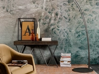 Lampada da terra Odissea in metallo con diffusore in policarbonato di Tonin Casa