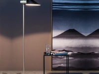 Lampada da terra in metallo cromato Danish Floor di Adriani e Rossi