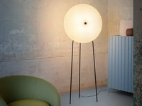 Lampada Rificolona Floor in polietilene riciclato di Miniforms