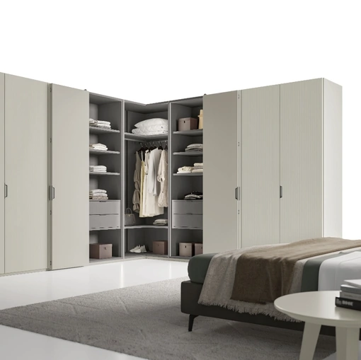 Armadio Ardecò Axel a Libro Salis e Decor Riga di Spagnol Mobili