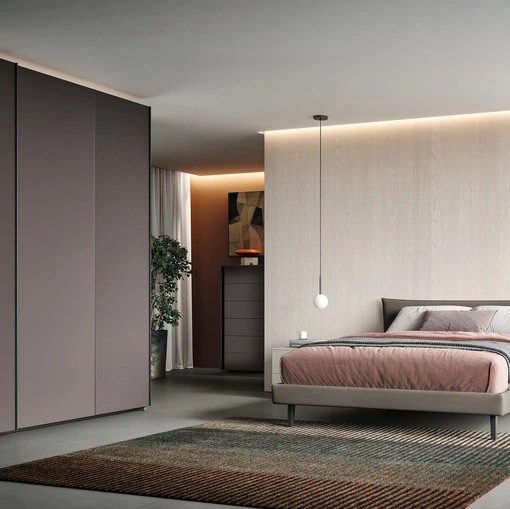 Armadio Ardecò Linear Grafite di Spagnol Mobili