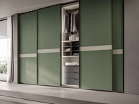 Armadio Ardecò Scala in laccato Verde di Spagnol Mobili