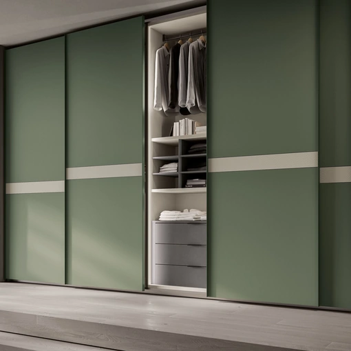 Armadio Ardecò Scala in laccato Verde di Spagnol Mobili
