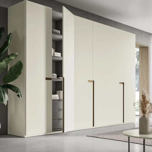 Armadio Ardecò System Madreperla in laccato opaco di Spagnol Mobili