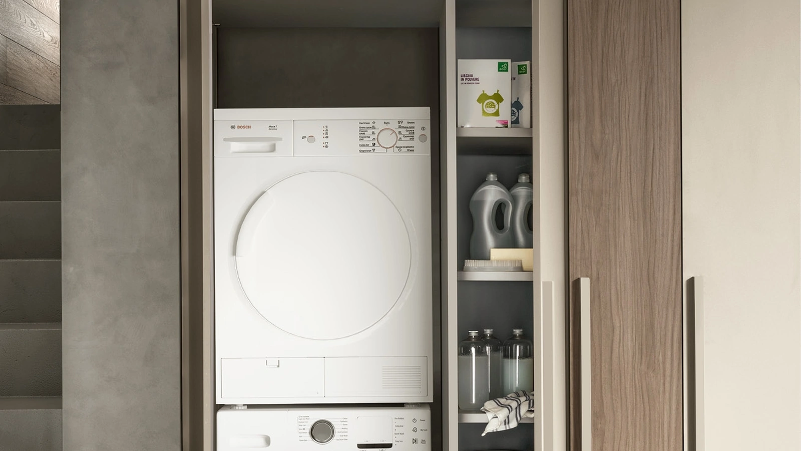 Armadio Intermezzo ad anta battente Vano Lavanderia di Adok