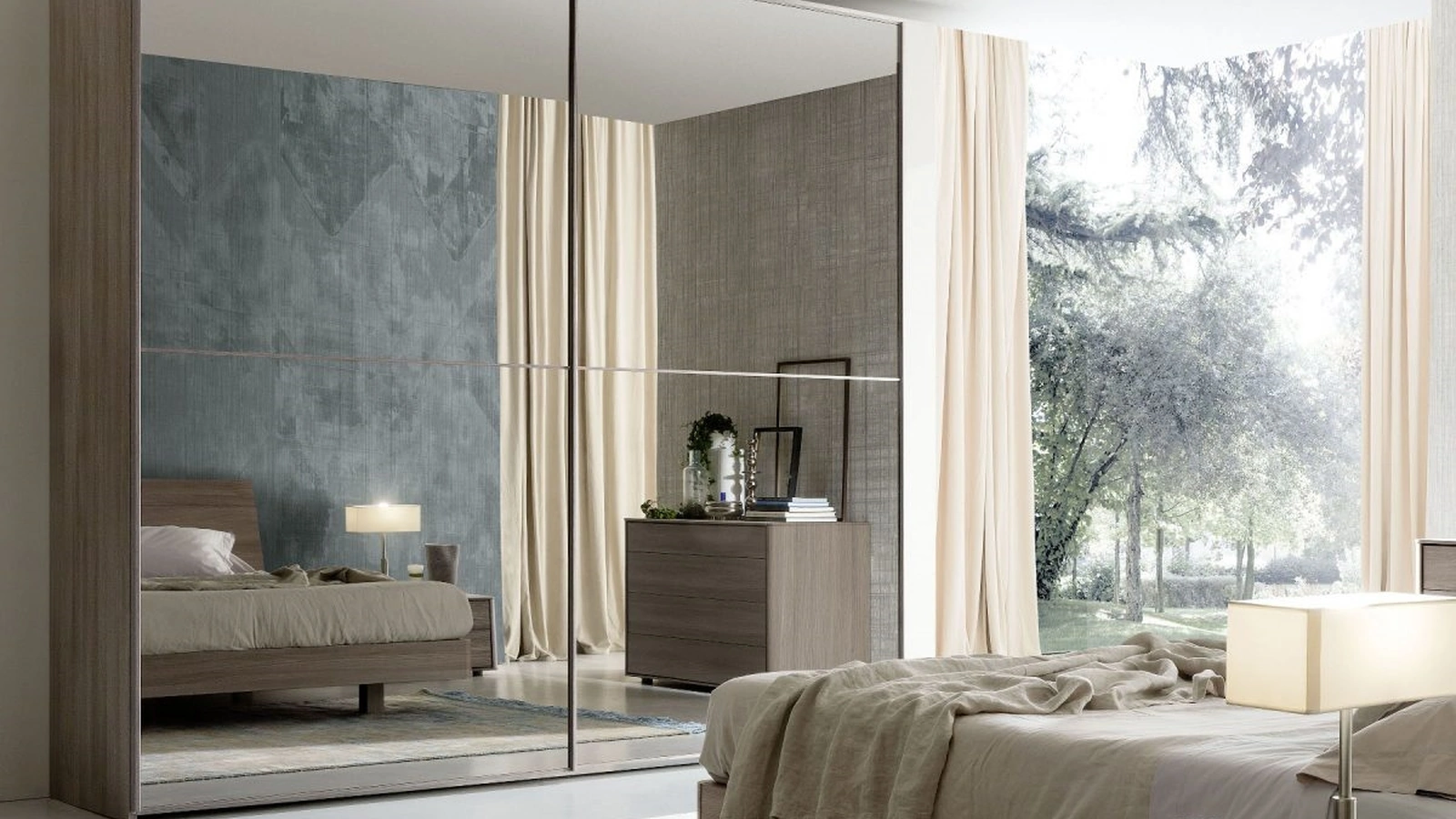 Armadio con ante scorrevoli in vetro Visual Maxi di S75