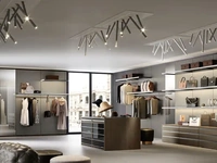 Cabina armadio stile boutique Gemini G227 di Moretti Compact Giorno Notte