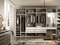 Cabina armadio Taurus T521 in nobilitato resina e rigatino di Moretti Compact Giorno Notte