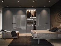 Armadio con ante scorrevoli in laccato lucido Icona di Pianca