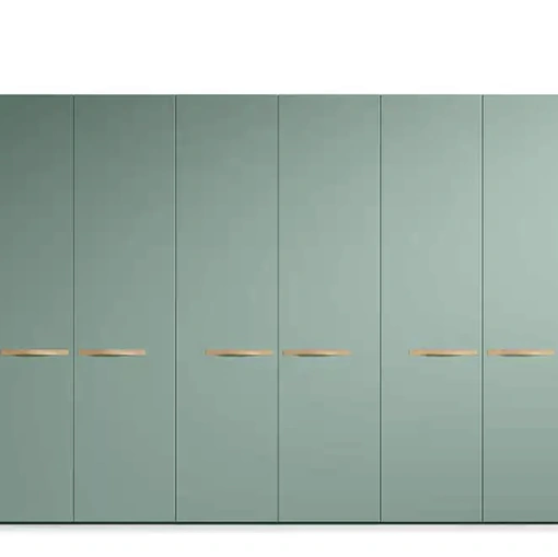 Armadio con ante battenti Libeccio B356 laccato opaco salvia di Moretti Compact Giorno Notte