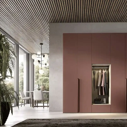 Armadio con ante battenti Utility Libeccio U455 di Moretti Compact Giorno Notte